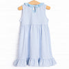 Freshly Picked Petals Applique Dress, Blue