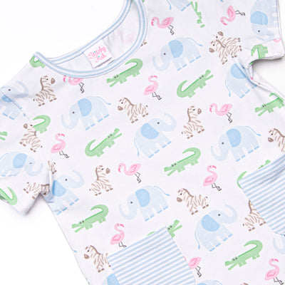 Zoo Park Pals Pocket Diaper Set, Blue