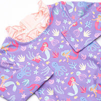 Under the Sea Adventures Long Sleeve One Piece Rash Guard, Purple