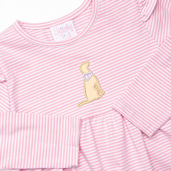 Happy Howls Applique Legging Set, Pink