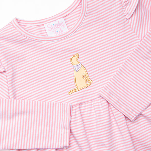 Happy Howls Applique Legging Set, Pink