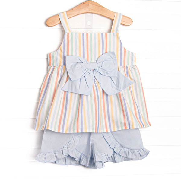 Coastal Living Ruffle Short Set, Blue