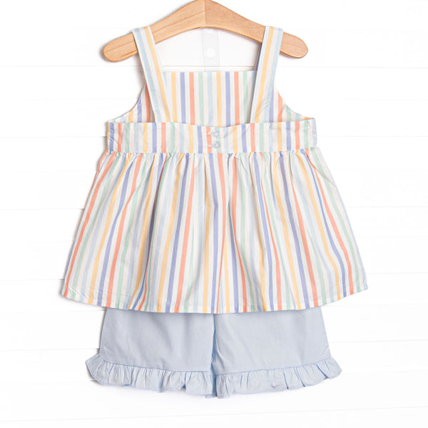 Coastal Living Ruffle Short Set, Blue
