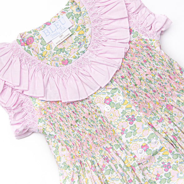 Bleu: Briar Smocked Dress, Pink