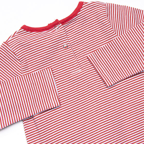 Blue Bronco Applique Bubble, Red