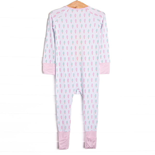 Pastel Pops Bamboo Zippy Pajama, Pink