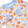 Growing Gourds Bamboo Pajama Set, Blue