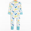 Day at Dino Park Bamboo Zippy Pajama, Blue