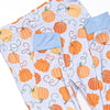 Growing Gourds Bamboo Pajama Set, Blue