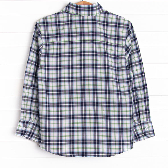 Bleu: Conrad Button-Up Shirt, Blue