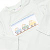 Blue Bronco Smocked Pant Set, Green