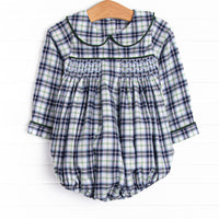 Bleu: Conrad Smocked Bubble, Blue