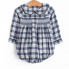 Bleu: Conrad Smocked Bubble, Blue