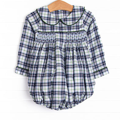 Bleu: Conrad Smocked Bubble, Blue