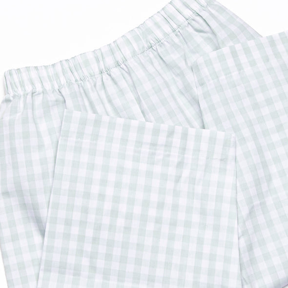 Blue Bronco Smocked Pant Set, Green