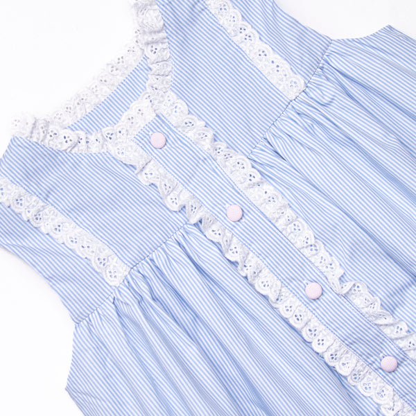 Bleu: Louise Applique Dress, Blue