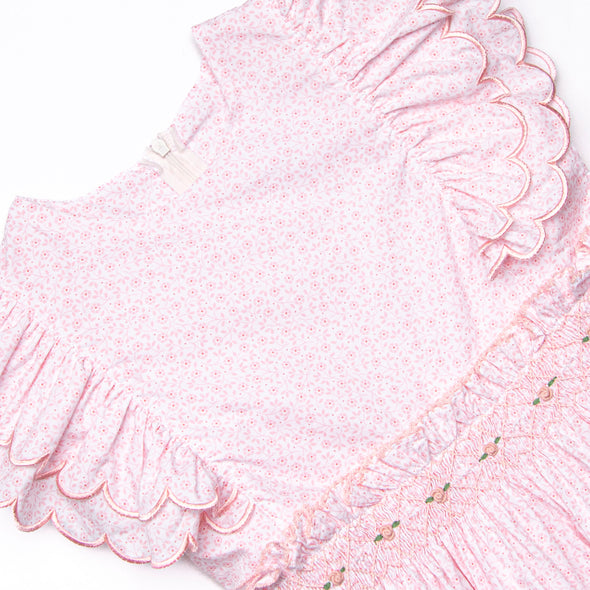 Bleu: Merritt Smocked Dress, Pink