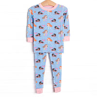 Siren Song Bamboo Pajama Set, Blue