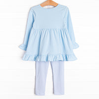 Jingle All the Way Applique Legging Set, Blue