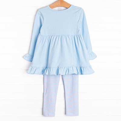 Jingle All the Way Applique Legging Set, Blue