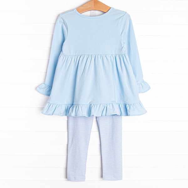 Jingle All the Way Applique Legging Set, Blue
