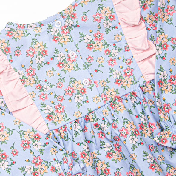 Frescos in Florence Diaper Set, Blue