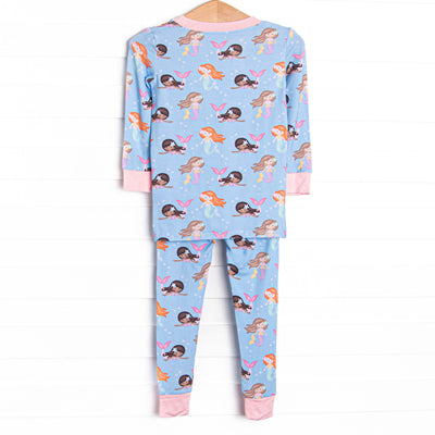 Siren Song Bamboo Pajama Set, Blue