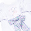 Turkey Blessings Applique Diaper Set, Blue