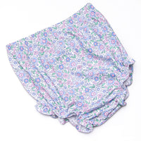 Turkey Blessings Applique Diaper Set, Blue