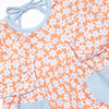 Chrysanthemum Compliments Legging Set, Blue
