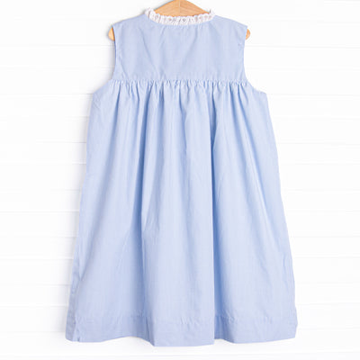 Bleu: Louise Applique Dress, Blue