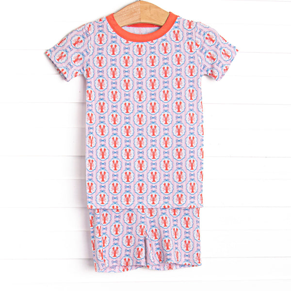 Hampton Harbor Bamboo Pajama Short Set, Pink