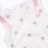 Blue Bundles Embroidered Dress, White