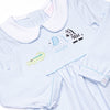Zoo Park Pals Applique Boy Bubble, Blue