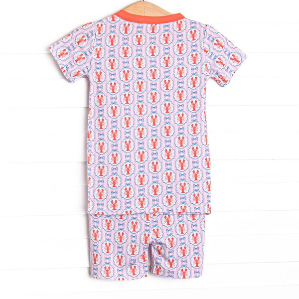 Hampton Harbor Bamboo Pajama Short Set, Pink