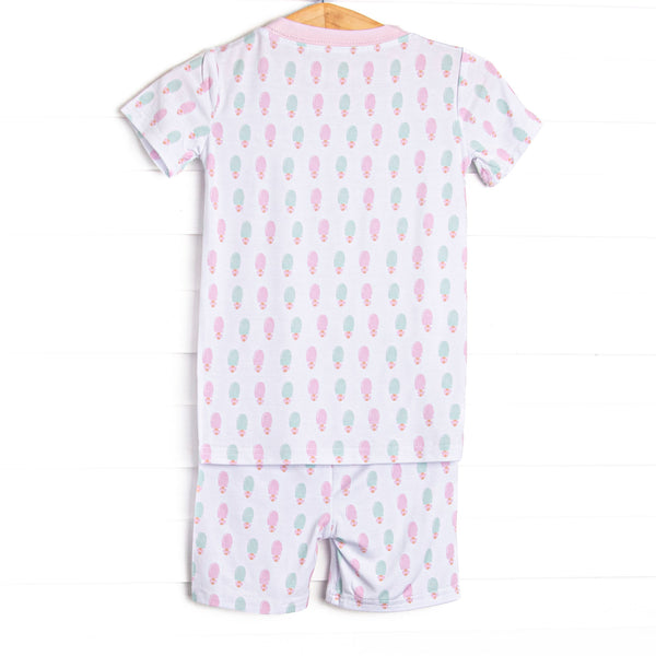Pastel Pops Bamboo Pajama Short Set, Pink