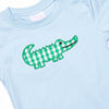 Gary The Gator Applique Short Set, Green