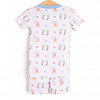 Corgi on the Coast Bamboo Pajama Short Set, Blue