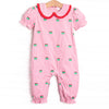 All Wrapped Up Embroidered Romper, Pink