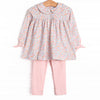 Peachy Petals Legging Set, Pink