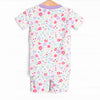 Floral Party Bamboo Pajama Short Set, Purple