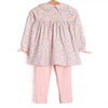 Peachy Petals Legging Set, Pink