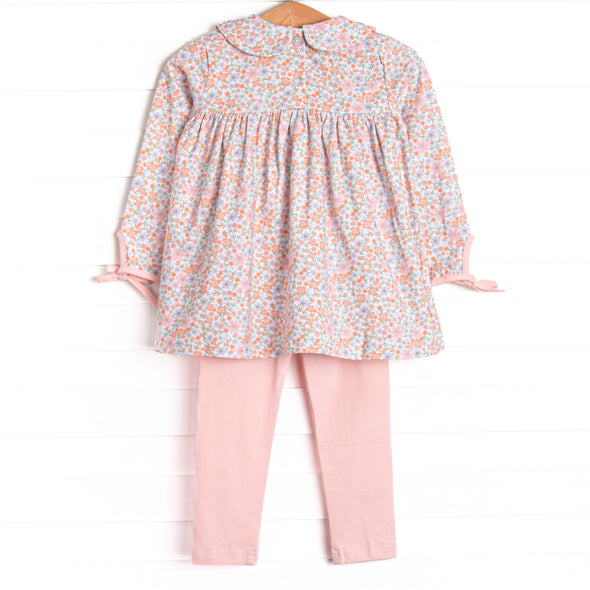 Peachy Petals Legging Set, Pink