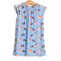 Siren Song Bamboo Night Gown, Blue