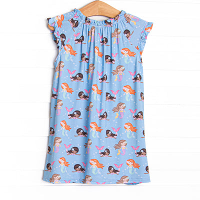 Siren Song Bamboo Night Gown, Blue