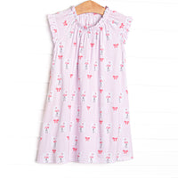 Flirty Flamingo Bamboo Night Gown, Pink