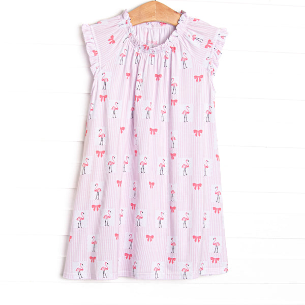 Flirty Flamingo Bamboo Night Gown, Pink