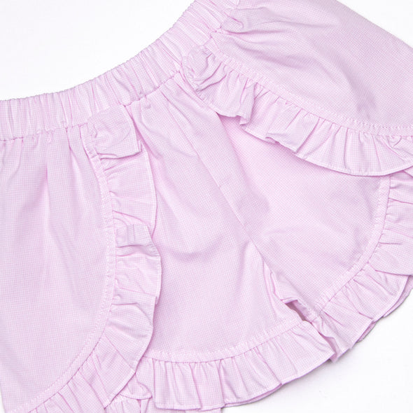 Brain Freeze Smocked Short Set, Blue