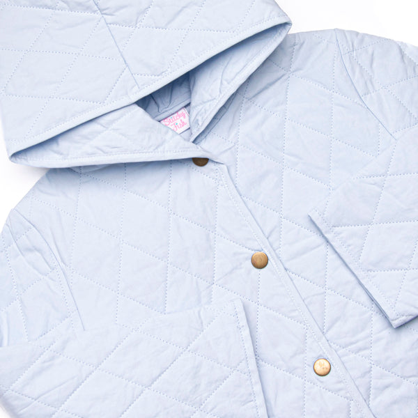 Rosemary Quilted Coat, Blue