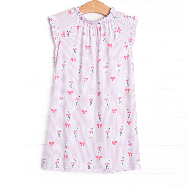 Flirty Flamingo Bamboo Night Gown, Pink